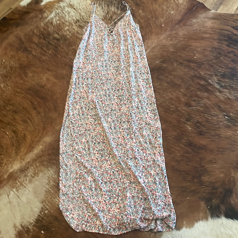 Forever 21 - spaghetti strap flowered maxi dress - adult medium